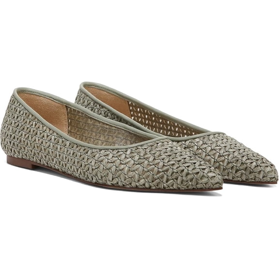Sam Edelman Women's Wanda Pointed Toe Flat Dusty Sage 7M