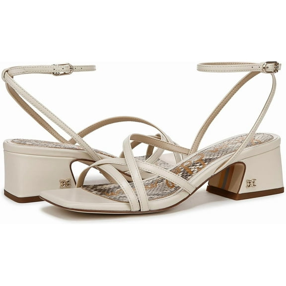 Sam Edelman Women's Whitley Block Heel Sandal Modern Ivory 9M