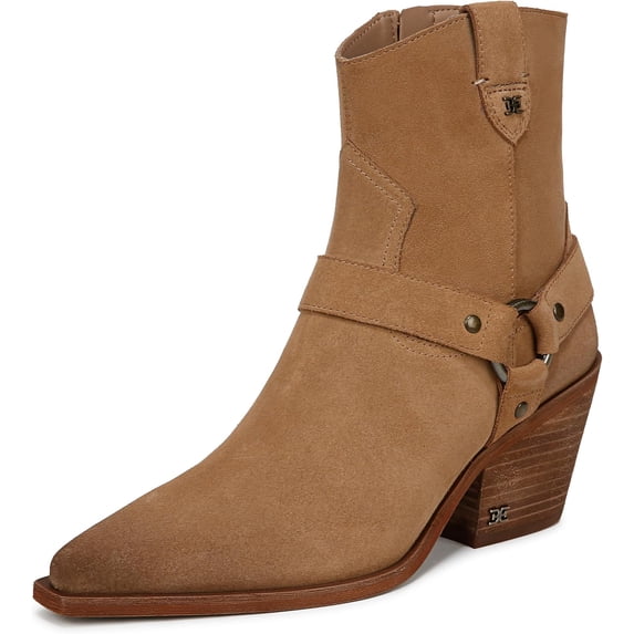 Sam Edelman Women's Winston Western Buckle Bootie Golden Caramel 9.5M