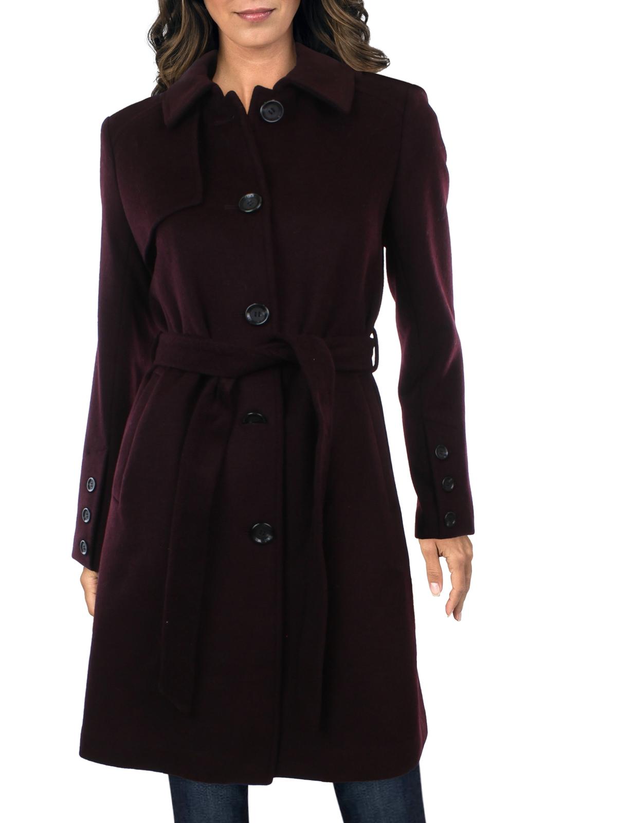 sam edelman belted wool blend coat