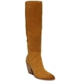 thumbnail image 1 of Sam Edelman Womens Annabel Suede Almond Toe Knee-High Boots, 1 of 3