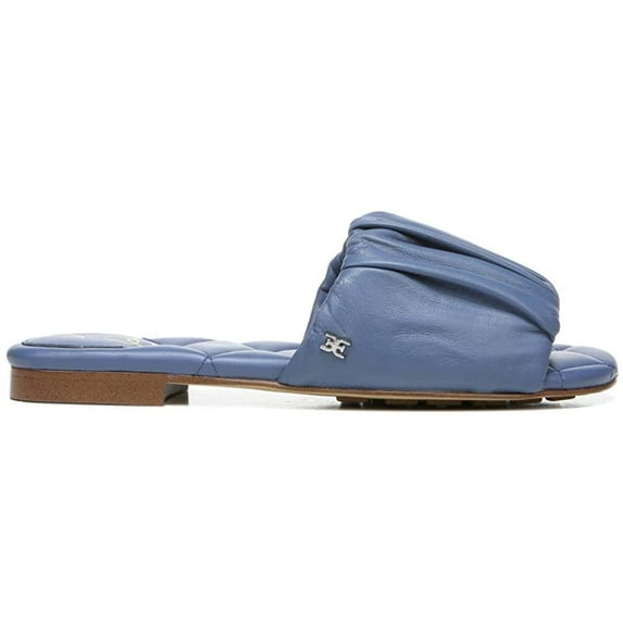 Sam Edelman Womens Briar Flat Sandal 6.5 Marlin Blue