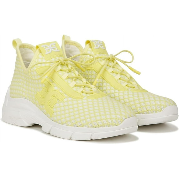 Sam Edelman Womens Cami Lace Up Knit Sneaker Lime Multi 7.5M