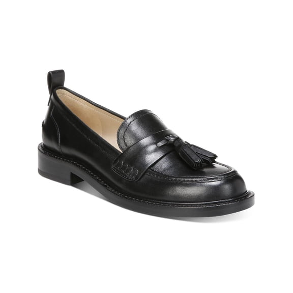 Sam Edelman Womens Caylia Leather Tassel Loafers Black 10.5 Medium (B,M)