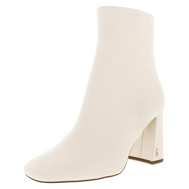 Sam Edelman Womens Codie  Leather Block Heel Ankle Boots