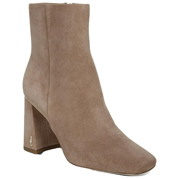 Sam Edelman Womens Codie Suede Square Toe Booties Taupe 11 Medium (B,M)