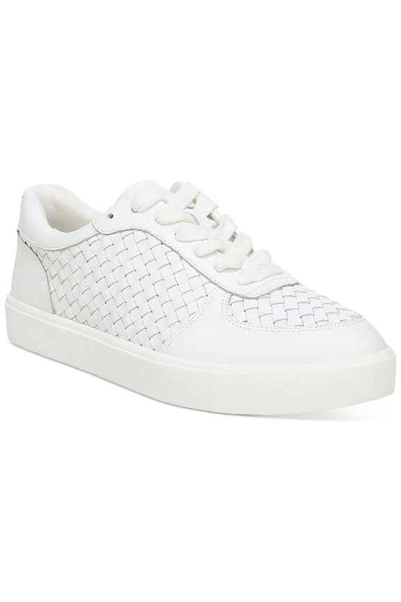 Womens Emma Leather Basketweave Casual and Fashion Sneakers