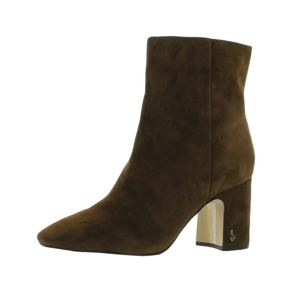 Sam Edelman Womens Fawn Suede Square Toe Ankle Boots