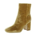thumbnail image 1 of Sam Edelman Womens Fawn Velvet Square Toe Ankle Boots, 1 of 3