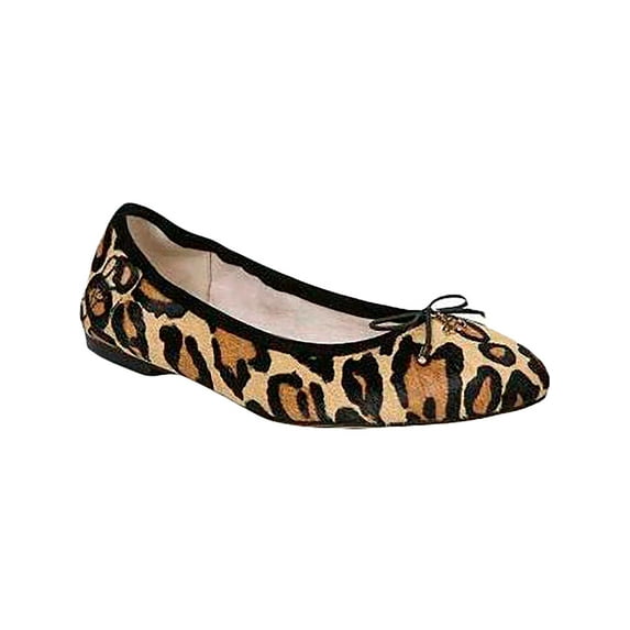 Sam Edelman Womens Felicia Calf Hair Ballet Flats Tan 6 Medium (B,M)