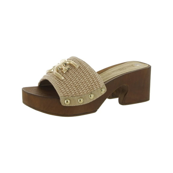 Sam Edelman Womens Francina Woven Slip-On Platform Sandals