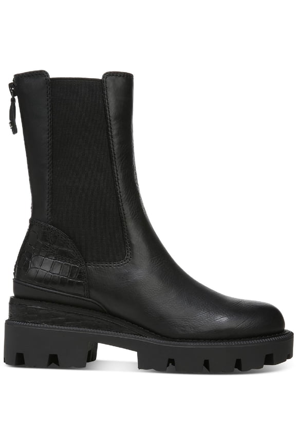 Womens Genia Leather Booties Ankle Boots