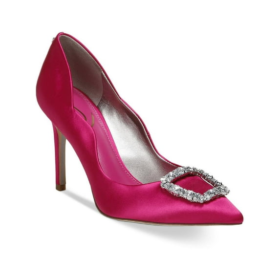 Sam Edelman Womens Harriett Satin Embellished Pumps