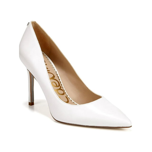 Sam Edelman Womens Hazel Leather Heels Pumps White 6 Medium (B,M)
