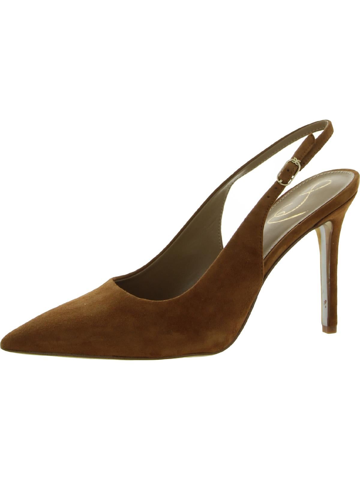 Sam Edelman Womens Hazel Suede Pumps Slingback Heels - Walmart.com