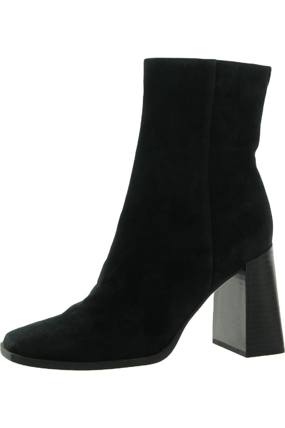 Womens Ivette Suede Square Toe Ankle Boots