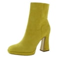 thumbnail image 1 of Sam Edelman Womens Jaye Suede Ankle Booties Yellow 11 Medium (B,M), 1 of 3