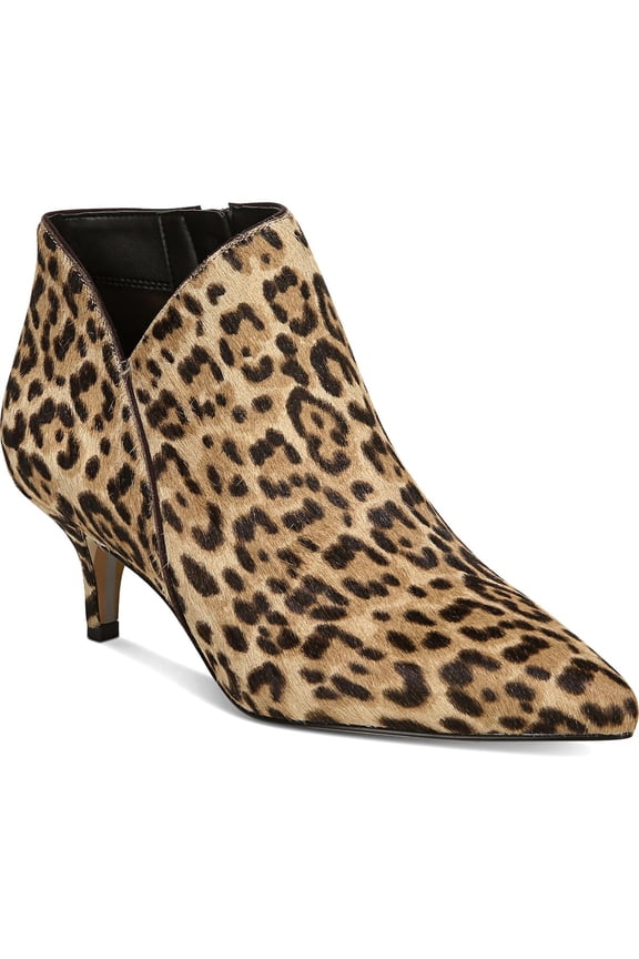 Womens Kadison Calf Hair Pointed Toe Ankle Boots