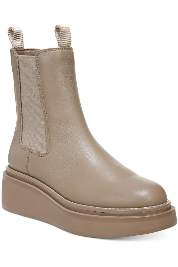 Womens Kolton Leather Mid Calf Chelsea Boots