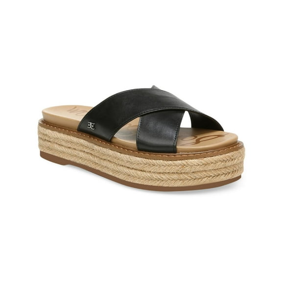 Sam Edelman Womens Korina Leather Slip On Platform Sandals