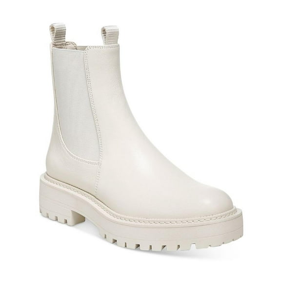 Sam Edelman Women's Laguna Chelsea Ivory Leather Ankle Boot 5M