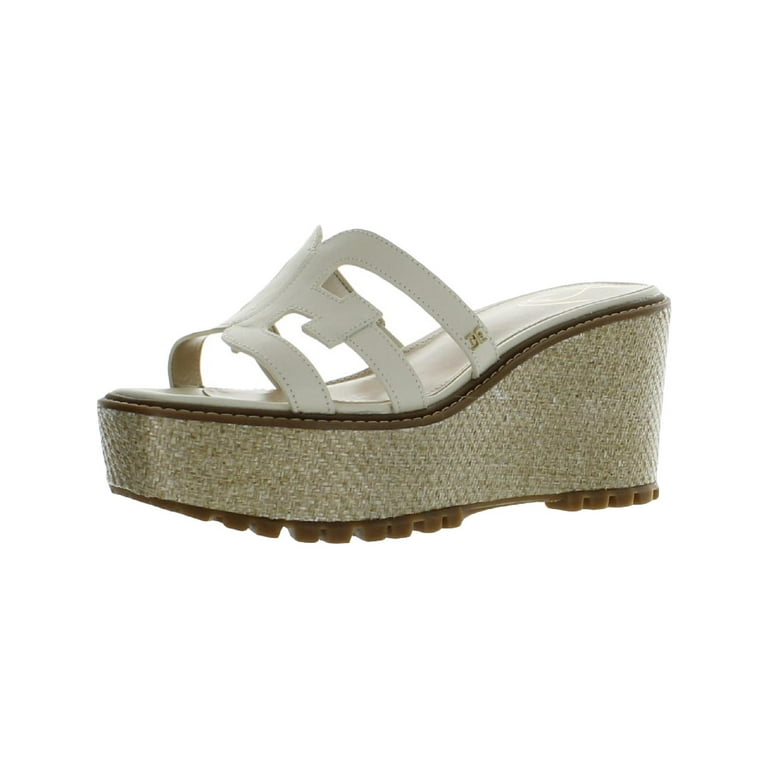 Sam Edelman Womens Laine Leather Slide Platform Sandals Walmart