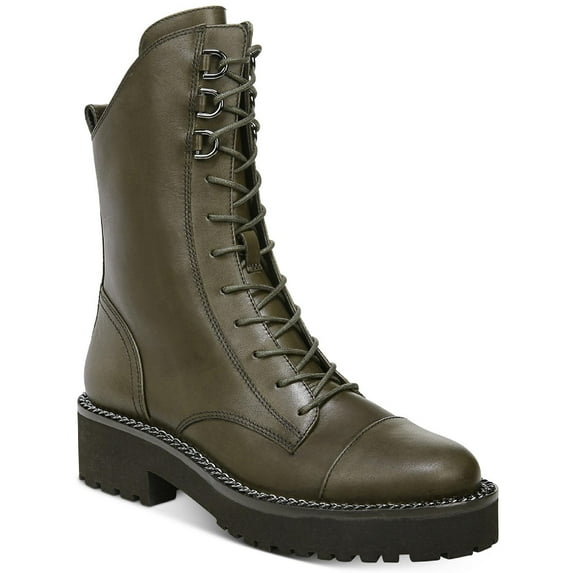 Sam Edelman Womens Lenley Leather Combat & Lace-up Boots Brown 11 Medium (B,M)