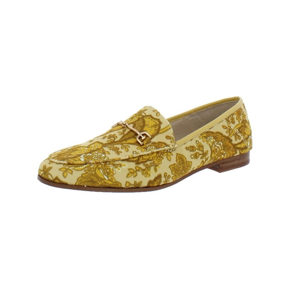 Sam Edelman Womens Loraine Corduroy Floral Print Loafers
