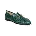 thumbnail image 1 of Sam Edelman Womens Loraine Velvet Embellished Loafers Green 6 Medium (B,M), 1 of 3