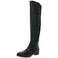 thumbnail image 1 of Sam Edelman Womens Pam Leather Ribbed Knit Over-The-Knee Boots, 1 of 2