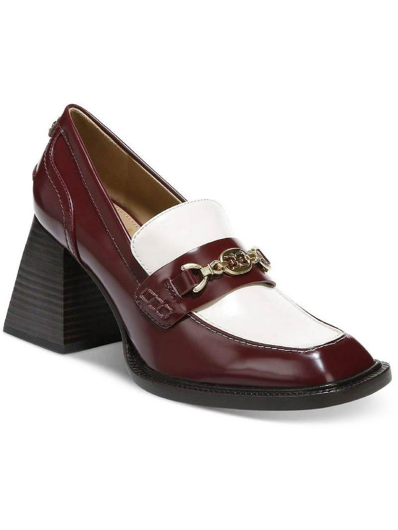 Sam Edelman Womens Quincy Faux Leather Square Toe Loafer