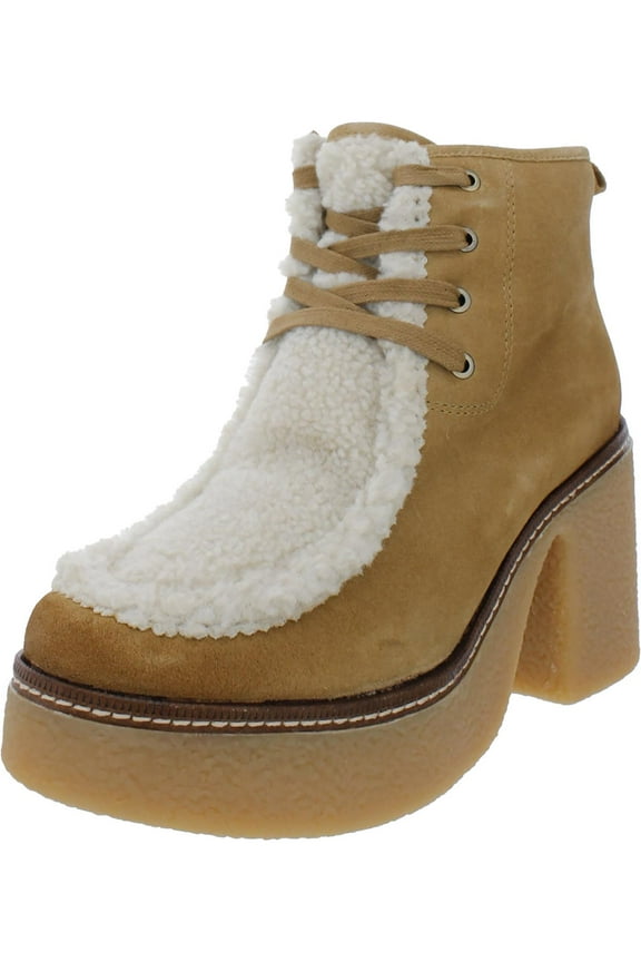 Womens Shaw Suede Block Heel Chukka Boots