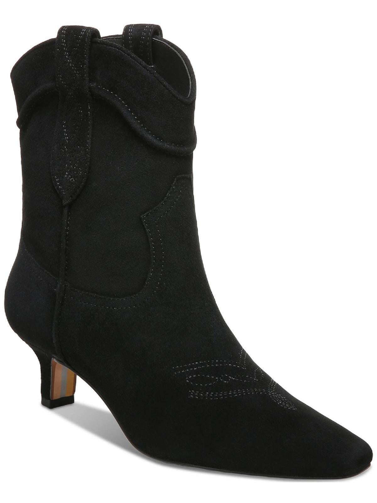 Sam Edelman Womens Taryn Suede Square Toe Cowboy, Western Boots