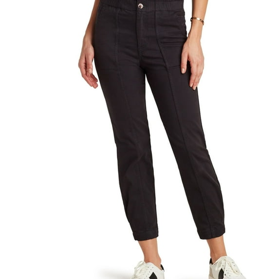 Sam Edelman Womens The Commander Casual Cropped Pants, Black, 6