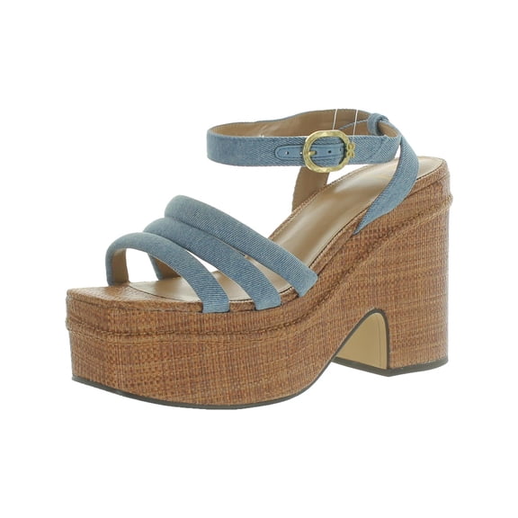 Sam Edelman Women's Tibby Wedge Sandal Montrose Blue 10M