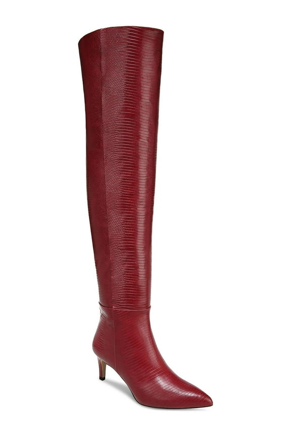 Womens Ursula Faux Leather Tall Knee-High Boots