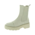 thumbnail image 1 of Sam Edelman Womens Wellington Leather Ankle Boots White 9 Medium (B,M), 1 of 3