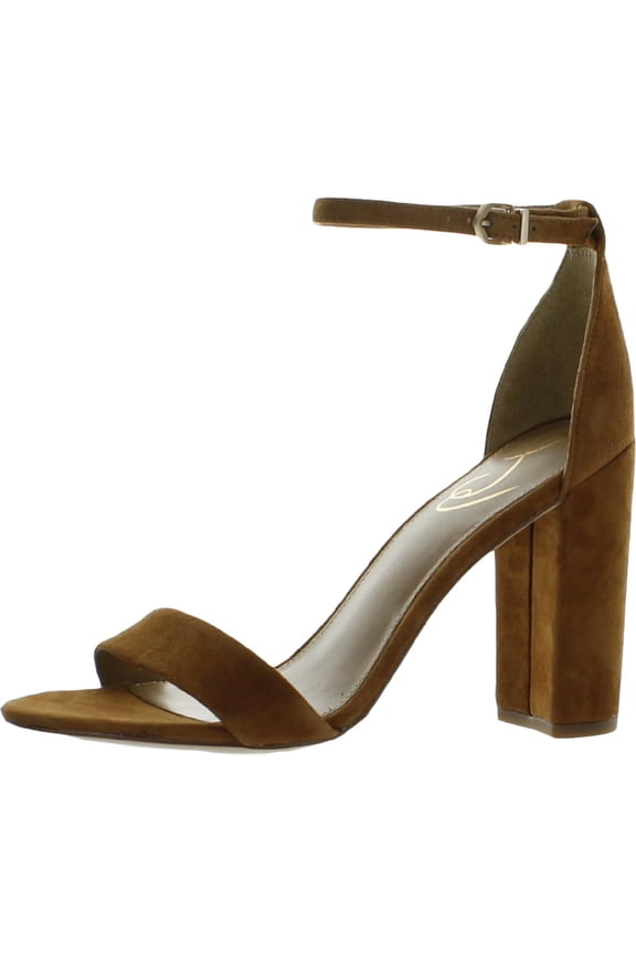 Womens Yaro Suede Block Heel Evening Sandals