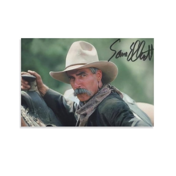 Sam Elliott Signed Poster Wall Art Poster Gifts Bedroom Prints Home Decor Hanging Picture Canvas Painting Posters 08x12inch(20x30cm)