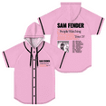 thumbnail image 1 of Sam Fender People Watching North America Tour 2025 Baseball Jersey Women Men Hooded Short Sleeve Shirt, 1 of 2