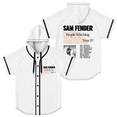 thumbnail image 1 of Sam Fender People Watching North America Tour 2025 Baseball Jersey Women Men Hooded Short Sleeve Shirt, 1 of 2