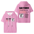 thumbnail image 1 of Sam Fender People Watching North America Tour 2025 Hooded T-shirt Women Men Fashion Short Sleeve Tee Casual Tops, 1 of 2