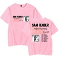 thumbnail image 1 of Sam Fender People Watching North America Tour 2025 T-shirt Unisex Crewneck Short Sleeve Tee, 1 of 2