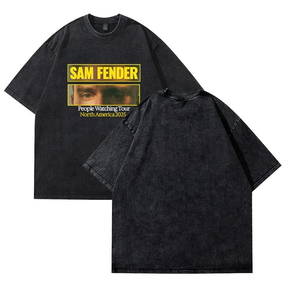 Sam Fender T-shirts Hip-hop style round-neck pure cotton short-sleeved T-shirts, men's and women's sportswear and casual T-shirts