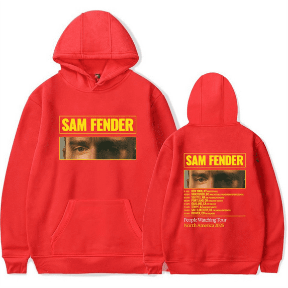 Sam Fender merch People Watching Tour Hooded Drawstring Pocket Sweatshirt Men/women concert Pullover