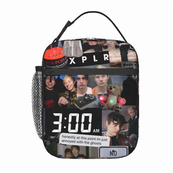Sam Golbach and Colby Lunch Box Lunch Bag Reusable Insulated Lunch Box Meal Tote Bag Keep Food Fresh Suitable for Office Outdoor Picnic