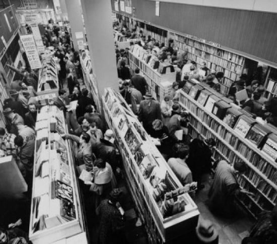 Sam Goodys record shop Canvas Art - (24 x 36)