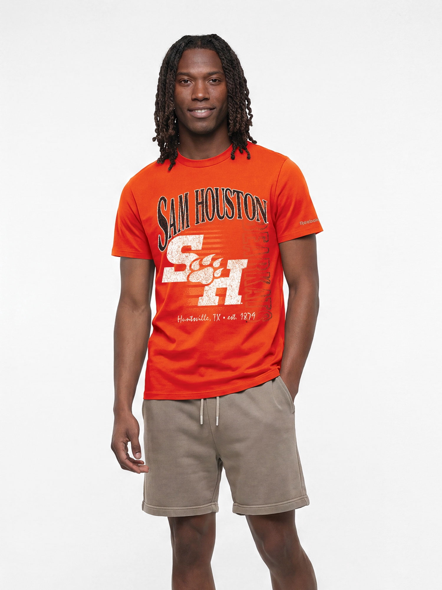 Sam Houston State Bearkats Reebok Mens Crew Neck Short Sleeve T-Shirt