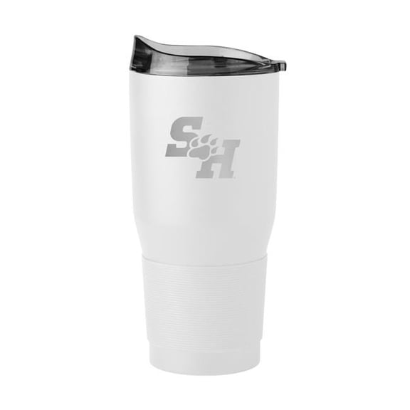Sam Houston State GunMetal 30oz White Powder Coat Tumbler