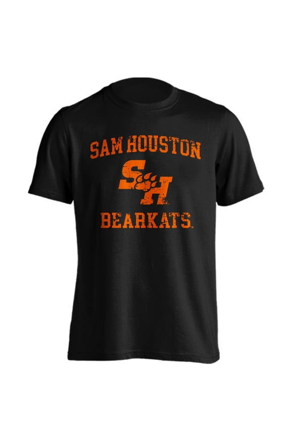 Sam Houston State University Bearkats SHSU Distressed Retro Short Sleeve T-Shirt